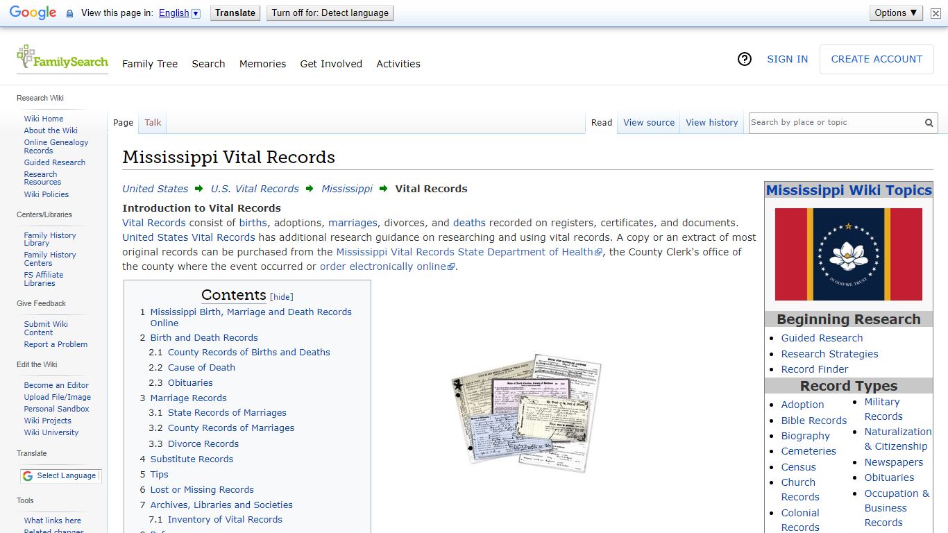 Mississippi Vital Records - FamilySearch Wiki